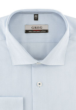 Сорочка мужская длинный рукав GREG 203/131/8124/ZV/1p