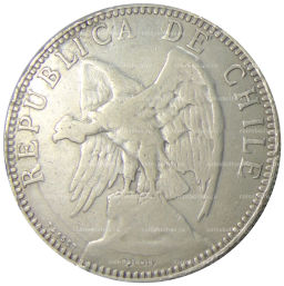 1 песо 1895 года Чили