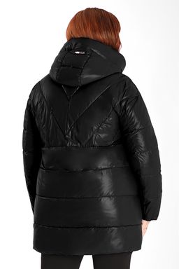 Куртка черная женская зимняя на синтепоне - Almond фото 3