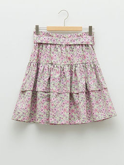 Beli Lastikli Desenli Poplin K?z ?ocuk Etek - Waikiki фото 3