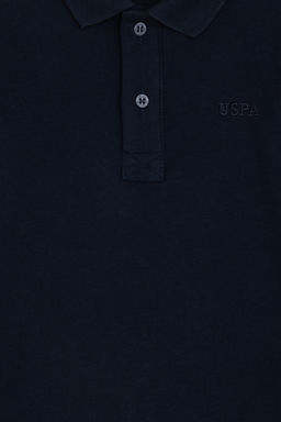 Свитшот для мальчика U.S. Polo Assn базовый темно-синий из хлопка  фото 6