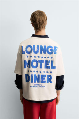 WASHED GRAPHIC PRINT SWEATSHIRT - Zara фото 3