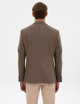 Kahverengi Slim Fit Bal_ks_rt_ Ceket