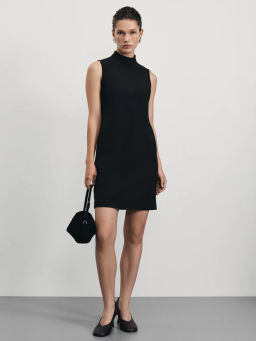 Костюмное платье мини с воротником стойкой / Zarina