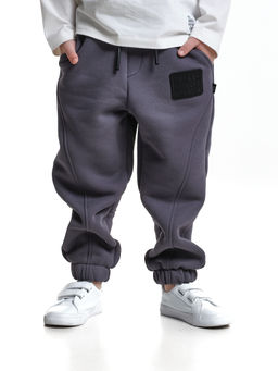 Брюки с шевроном для мальчика штаны спортивные 22-7683 светлый графит - Mini maxi фото 14