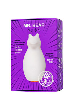 Вибратор Штучки-Дрючки, Mr. Bear, белый, силикон, 7,5 см  фото 10