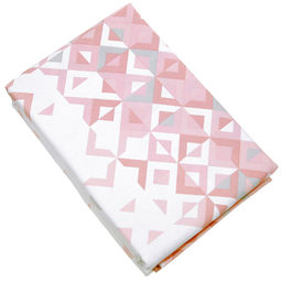 Иллюзия, коралл Скатерть 200х145см, длина стола до 160см, на 6-8 персон, хлопок Премиум 186г/м2, Домашняя мода (Россия)