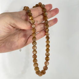 Бусы на увеличение из Солнечного камня - Радуга самоцветов фото 4