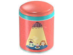 Жестяная банка для хранения чая