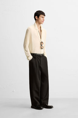TEXTURED SEMI-SHEER SHIRT - Zara фото 4