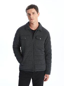 Slim Fit G?mlek Yaka Erkek Mont
