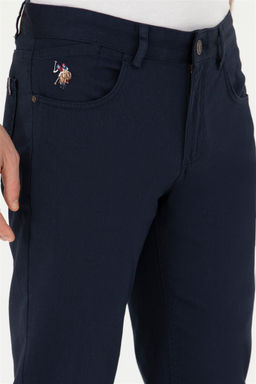 Мужские темно-синие брюки из плотной ткани - U.s. polo assn фото 5