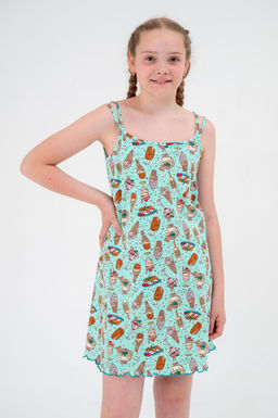 Ночная сорочка подростковая из кулирки Оливия мороженное - Амадэль фото 2