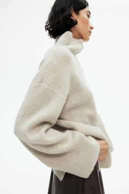 Jersey en punto de canale con media cremallera - H&m фото 6