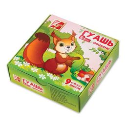 Гуашь ЛУЧ "ZOO" 9цв. 15мл. (25С1532-08)