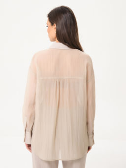 Блузка из органзы с эффектом креш - Marchello marchellini фото 4