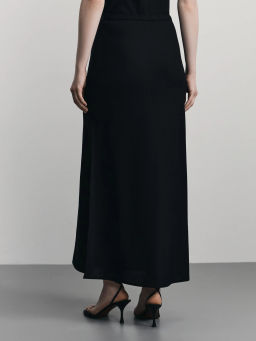 Юбка миди изо льна / Zarina фото 4