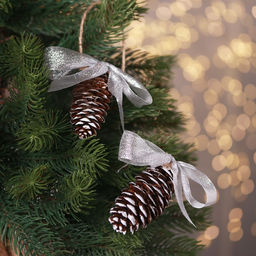 Декоративное украшение с подвеской Шишки 2 шт.