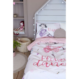 Постельное бельё Этель 1.5 сп Flower dancer 143х215 см, 150х214 см, 50х70 см -1 шт,100% хлопок, бязь  фото 8