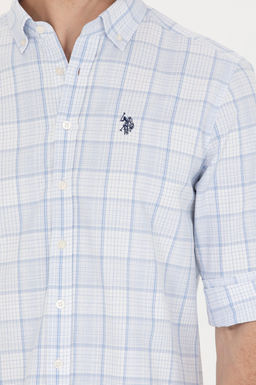 U. S. Polo Assn Мужская синяя рубашка в клетку - U.s. polo assn фото 20