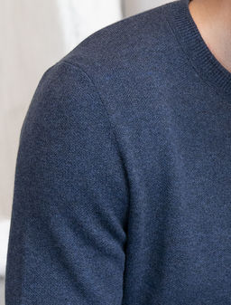 VILATTE / Базовый джемпер тонкой вязки из хлопка  фото 2