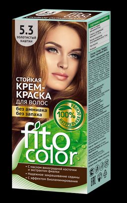 ФК /4838/ Стойкая Крем-Краска д/в "Fitocolor", 5.3 Золот.Каштан (115мл). 20