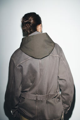 CHECK COMBINATION HOOD - Zara фото 3