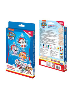 Роспись по дереву, елочные игрушки Скай, Эверест и Маршалл, Щенячий патруль