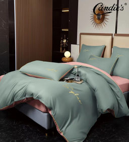 КПБ Candies однотонный с вышивкой CANOV041 Семейный