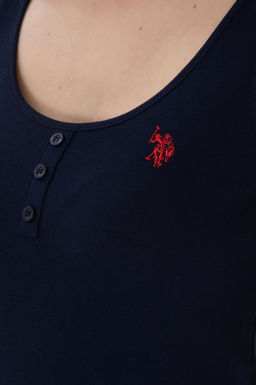 Kad_n Lacivert Basic Ti__rt Sepette S_rpriz _ndirim - U.s. polo assn фото 7