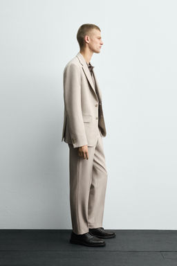 SLIM FIT SUIT TROUSERS - Zara фото 4