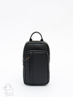 Рюкзак мужской кожаный 1102H black Heanbag в Новосибирске
