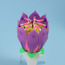 Свеча для торта музыкальная Тюльпан, фиолетовая, 125 см - Simaland фото 2