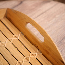 Поднос из бамбука, 40×30×5 см