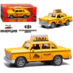 Такси инерционная машинка вид С die-cast , 1:32