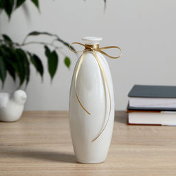 Ваза «Волшебные мгновения», 280 мл, d=3 см, 17.5×6 см, стекло, белый