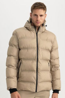 Su Itici Sisme Mont Ruzgar Gecirmez Slim Fit Dar Kesim Kapusonlu Astarl? Fermuarl?