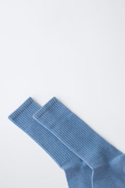 CALCET?N LARGO LISO RIB / Azul - Zara фото 3