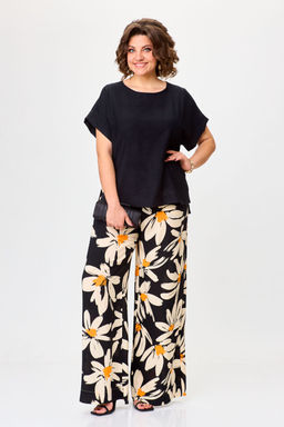 Костюм Michel Chic 1384 черный, ромашка  фото 6