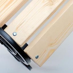 Скамейка садовая «Завиток», 200×95×100 см, металл, дерево