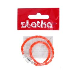 Zlatka Браслет плетеный RBL-01 21 см 5 шт СК/Распродажа №07 рыжий  фото 4