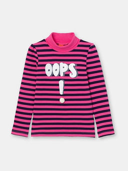 CRB wear/CSKG 63034-46-304 Водолазка для девочки, циклама/Ex.Cherubino  фото 2