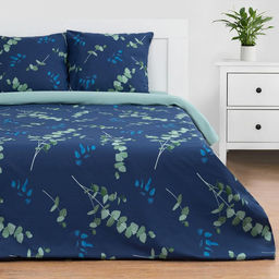 Постельное бельё Этель Дуэт Эвкалипт (вид 2) 143х215 см - 2 шт, 220х240 см, 70х70 см -2 шт, поплин  фото 7