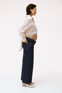 MAMA Wide Low Waist Ankle Jeans - H&m фото 7