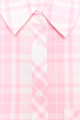 CAMISA OVERSIZE CUADROS / Rosa - Zara фото 8