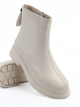 01-XKL21-225R LT. BEIGE Ботинки демисезонные женские (натуральная кожа, байка)