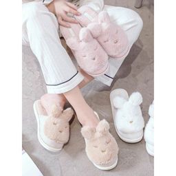 Halluci / Тапочки Сонные кролики белые H2320/1  фото 5