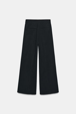 PANTAL?N PLIEGUES RAYA DIPLOM?TICA / Marino / Blanco - Zara фото 7