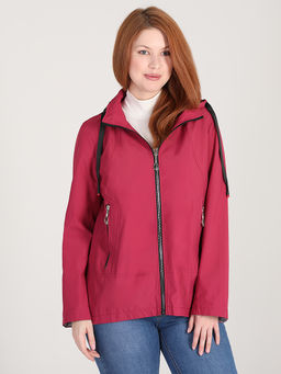 Весенняя ветровка женская с капюшоном