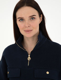 Lacivert Oversize Sweatshirt - Pierre cardin фото 2